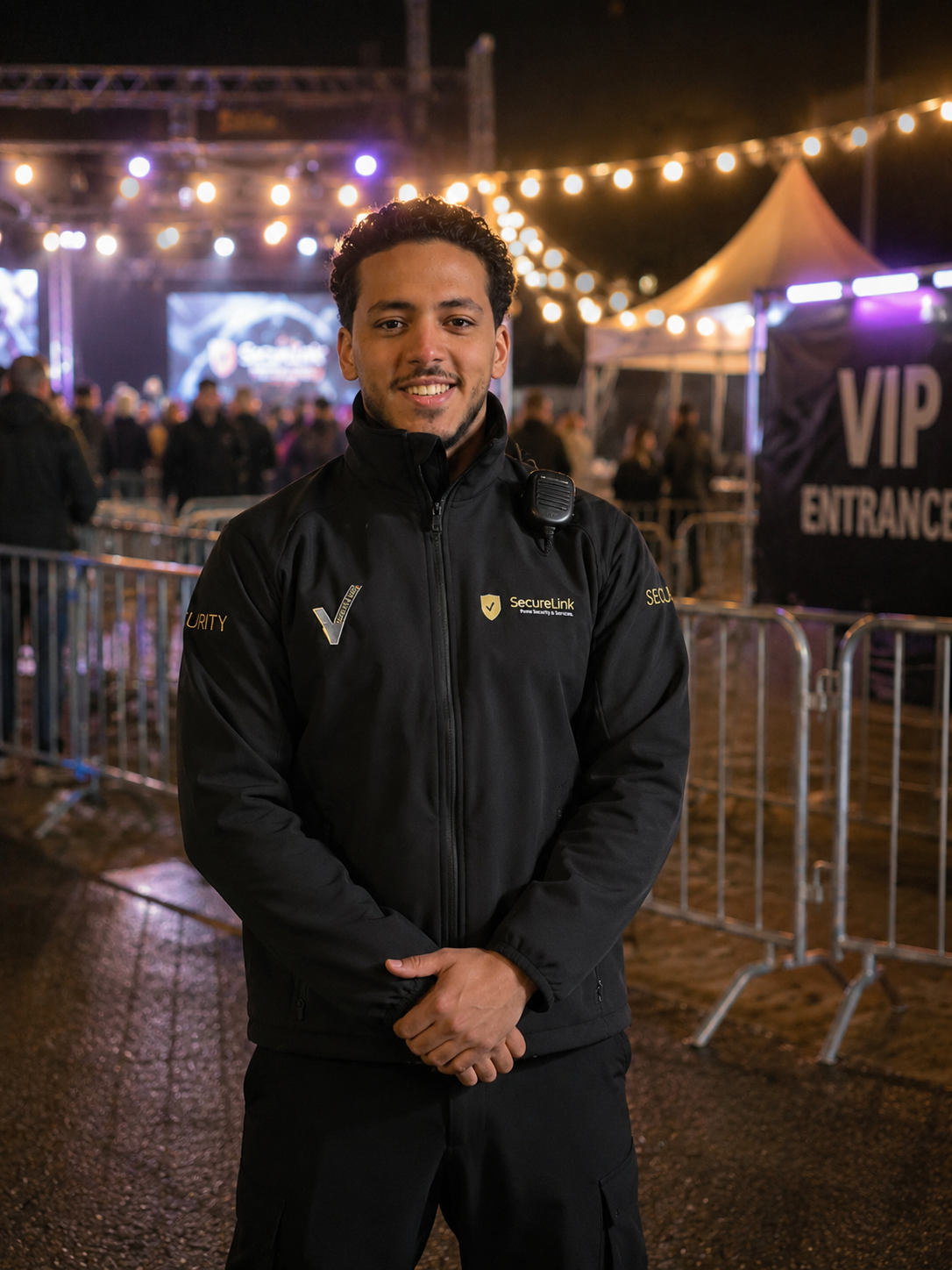 SecureLinkR beveiliger bij een evenement